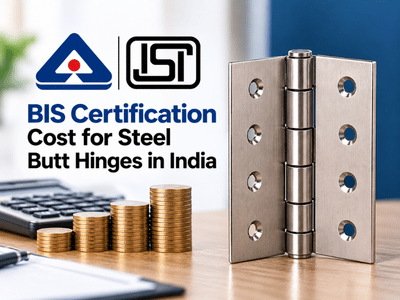 BIS Certification Cost for Steel Butt Hinges in India